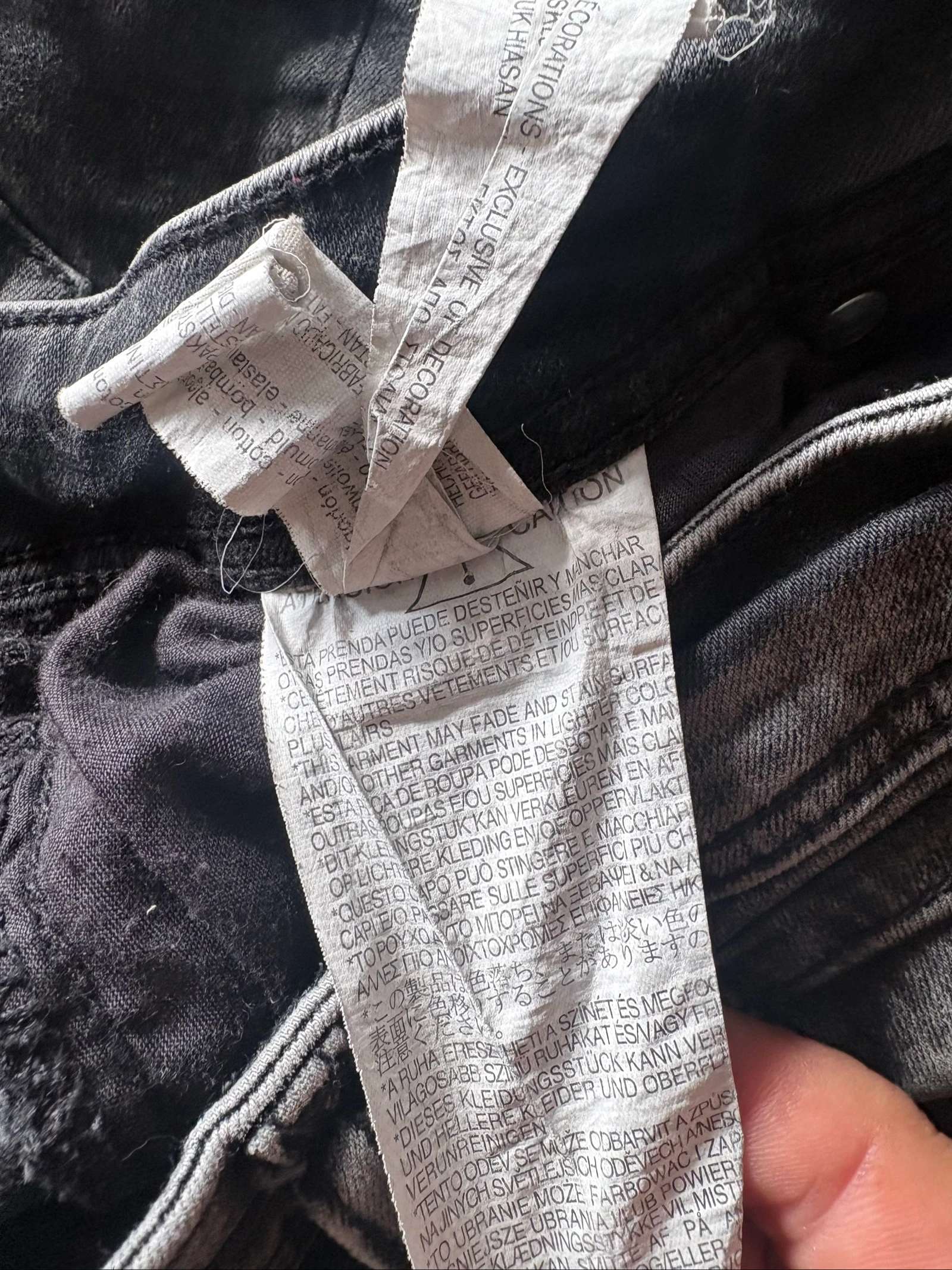 short en jean bershka denim gris délavé bermuda déchiré homme taille 38 m – photo 6